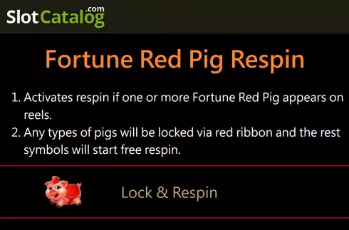 Game Feature screen. Fortune Pig (Jili Games) slot