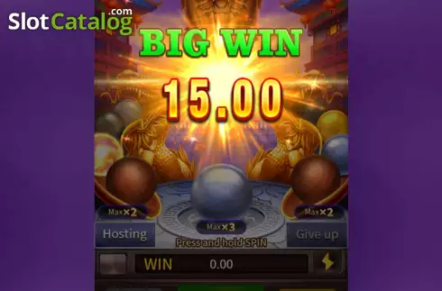Big Win screen. Dragon Treasure (Jili Games) slot
