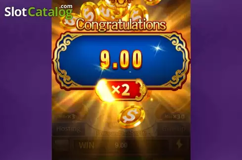 Win Free Spins screen. Dragon Treasure (Jili Games) slot