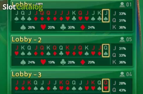 Game screen. Poker King (Jili Games) slot