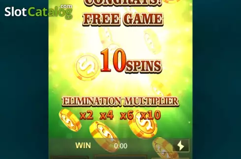 Free Spins screen. Super Ace slot