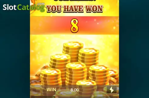 Win Free Spins screen. Super Ace slot