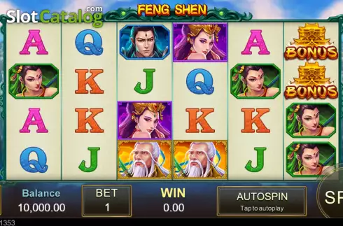 Game screen. Feng Shen (Jili Games) slot