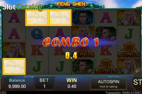 Win screen. Feng Shen (Jili Games) slot