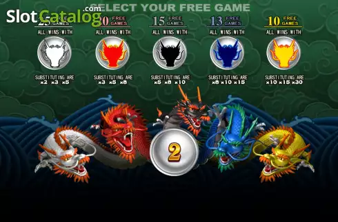 Free Game screen 2. War Of Dragons slot