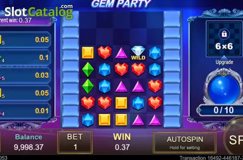 画面3. Gem Party カジノスロット