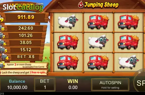 Skärmdump2. Jumping Sheep slot
