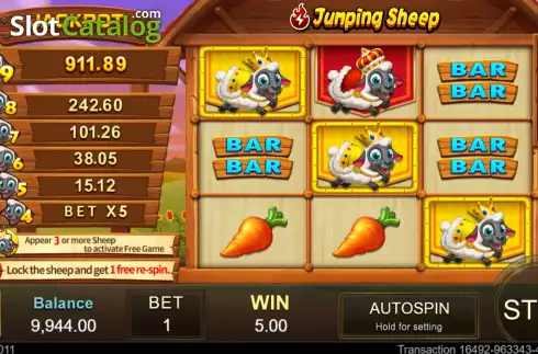 Captura de tela6. Jumping Sheep slot