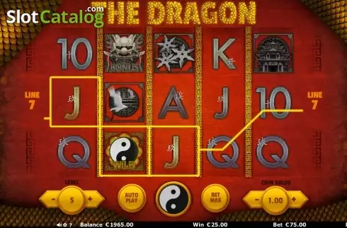 Screen 2. The Dragon slot