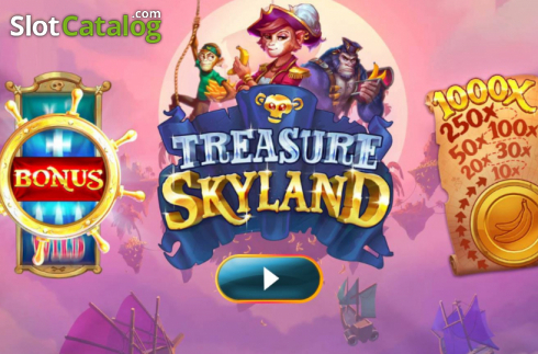 Start Screen. Treasure Skyland slot