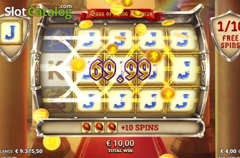 Free Spins 2. Book of King Arthur slot