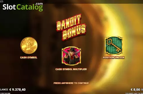 Bonus Game 1. The Bandit and the Baron slot