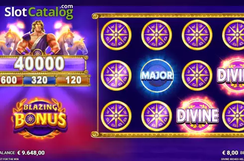 Blazing Bonus 3. Divine Riches Helios slot
