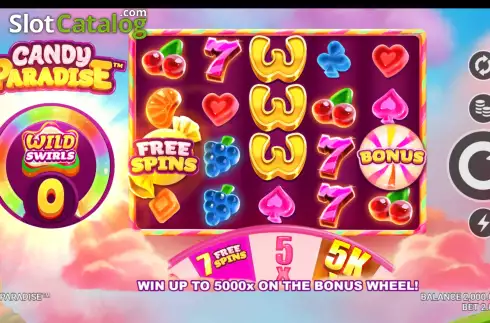 Bildschirm3. Candy Paradise slot