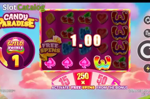 Skärmdump4. Candy Paradise slot