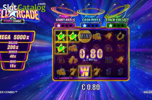 Ekran3. Stellarcade Power Combo yuvası