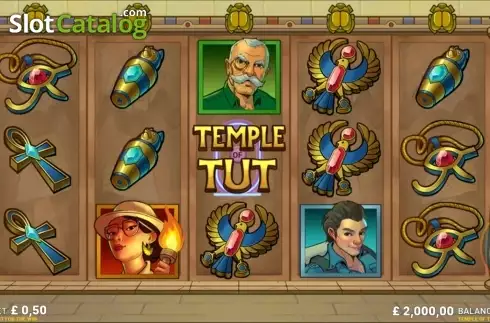 Game Workflow screen. Temple of Tut slot