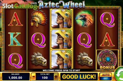 Reel screen. Aztec Wheel slot