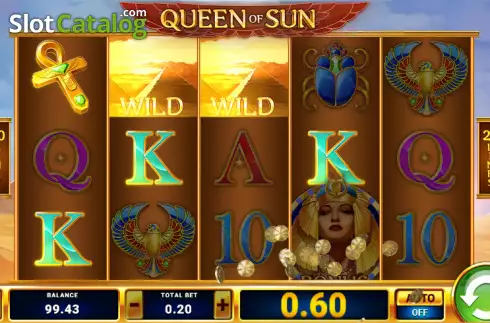 Win screen 2. Queen of Sun slot