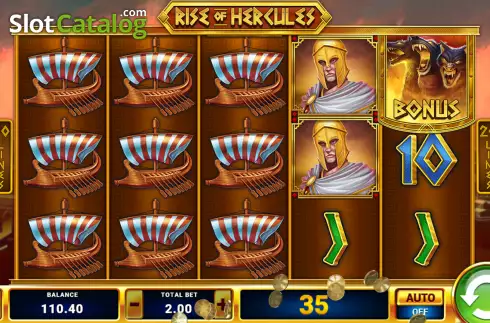 Bildschirm4. Rise of Hercules slot