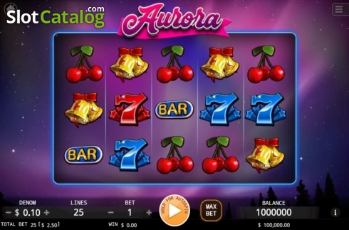 Ekran2. Aurora (KA Gaming) yuvası