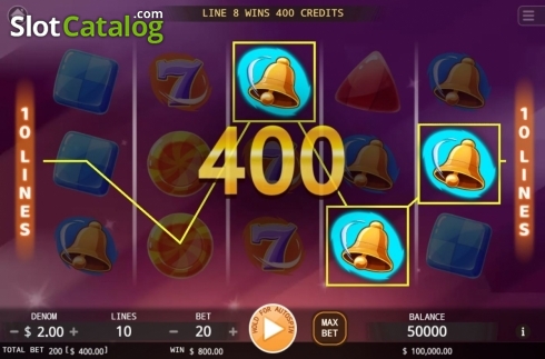 Win Screen. Candy Storm slot