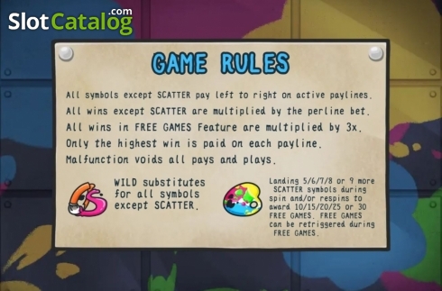 Game Rules 1. Artist Studio slot