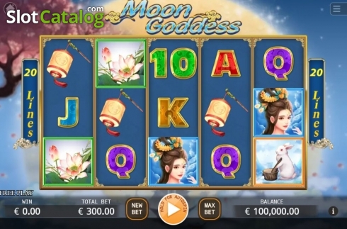 Écran2. Moon Goddess (KA Gaming) Machine à sous