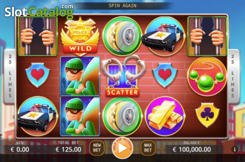 Reel Screen. Catch the Thief slot