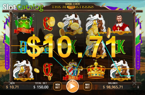 Bildschirm6. The Musketeers (KA Gaming) slot