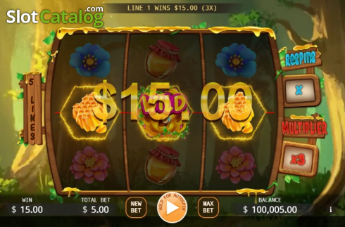Win screen 1. Honey Money (KA Gaming) slot