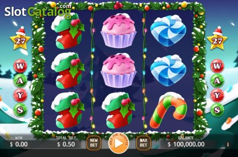 Game screen. Christmas Candy slot