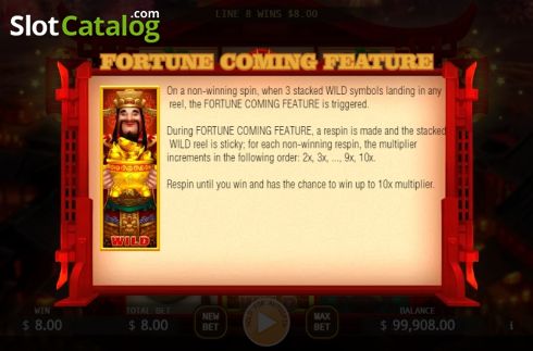 Pantalla7. Welcome Fortune (KA Gaming) Tragamonedas 