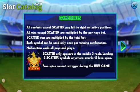 画面6. Baseball Fever (KA Gaming) カジノスロット