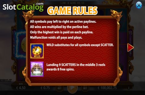 Game rules 1. Holy Beasts slot