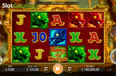 Bildschirm2. King of Dragon slot