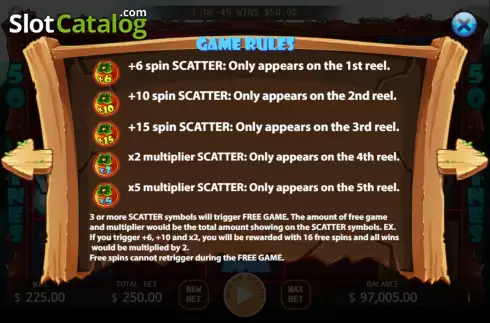 Scatter and FS screen. Monkey and Crab slot