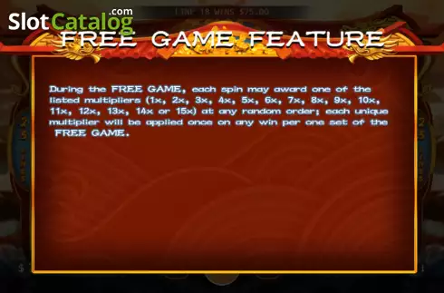 FS feature screen. Golden Fish (KA Gaming) slot