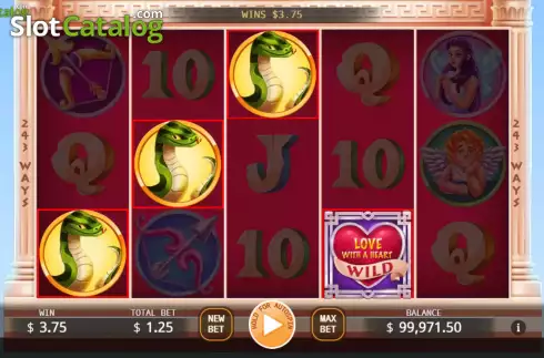 Win screen 2. Cupid and Psyche slot
