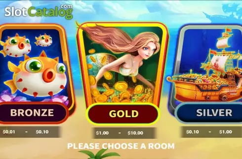 Choose room screen. Mermaid Hunter slot