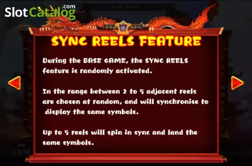 Sync reels screen. Fortune Fu slot