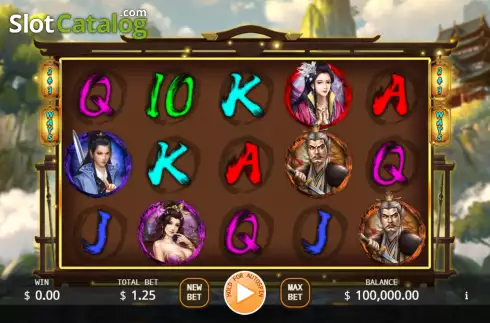 Reel screen. Treasure Raider (KA Gaming) slot