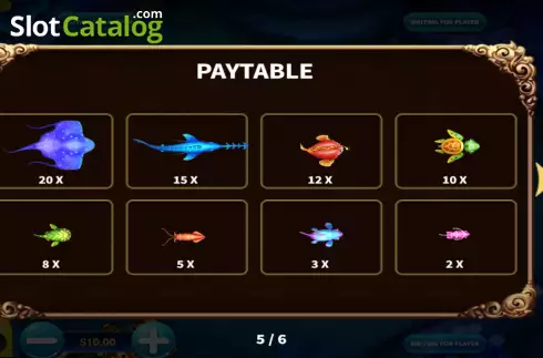 PayTable screen 2. Cai Shen Dao (KA Gaming) slot