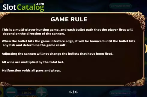 Game Rules screen. Cai Shen Dao (KA Gaming) slot