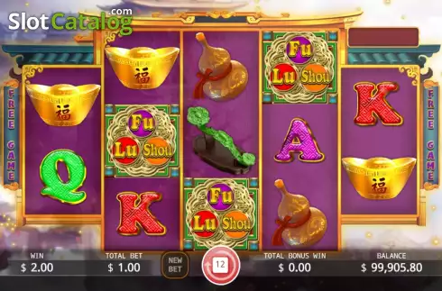Free Spins screen. Fu Lu Shou (KA Gaming) slot