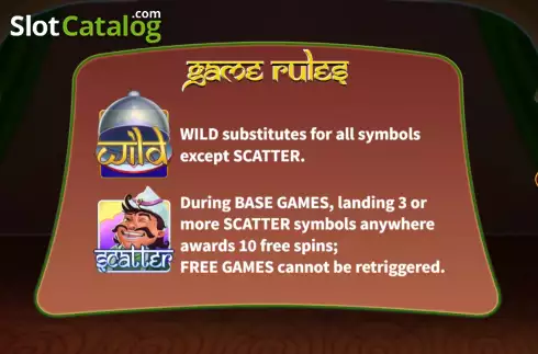 Game Rules screen 2. Happy Indian Chef slot