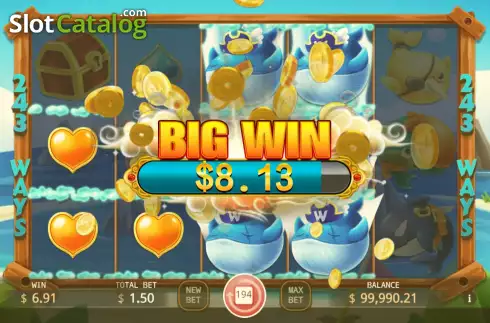 Big Win screen. Whale Wild slot