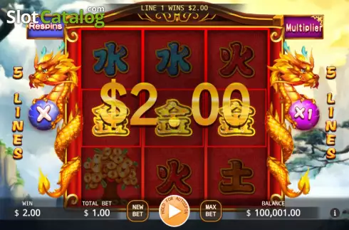 Win screen. Fu Shenlong slot