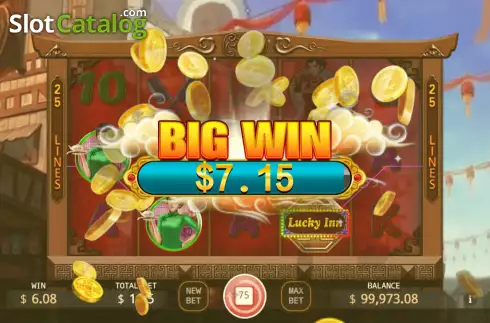 Big Win screen. Lucky Inn slot