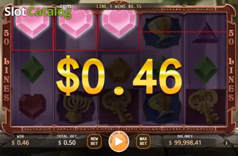 Win screen 2. Solomon's Treasure slot